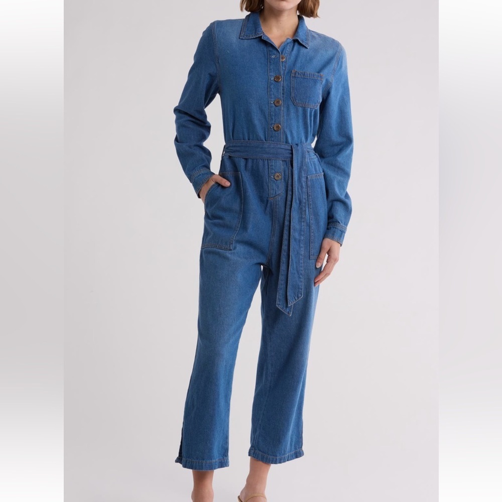 OAT NEW YORK women’s Denim Classic Cottagecore  Jumpsuit/size L